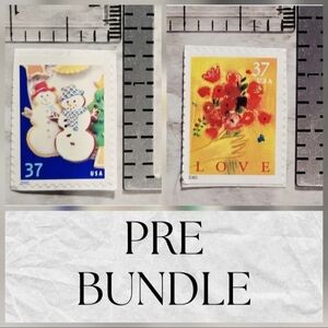 2PC 2005 USPS USA 37 Cent Stamp Bundle